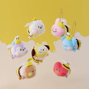 Mini Minini Plush Keyring Honey Bee
