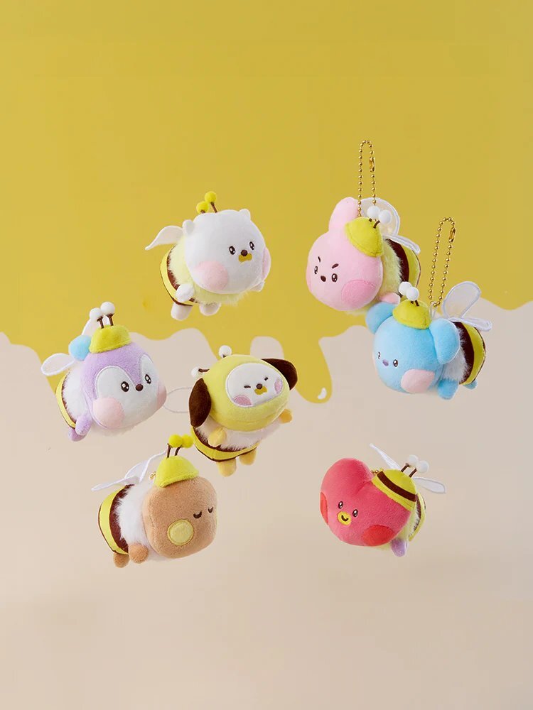 1779298116597_image.jpg Mini Minini Plush Keyring Honey Bee