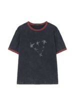 [GUESS X HYUNJIN] Star Ringer T-Shirt