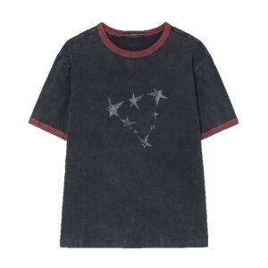 [GUESS X HYUNJIN] Star Ringer T-Shirt