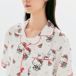 [SPAO X Hello Kitty] Short-Sleeve Pajamas Set