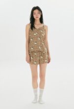 [Hello Kitty] Leopard Slip Pajamas (Brown)_SPPPG37U02